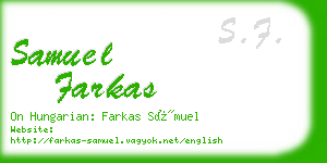 samuel farkas business card